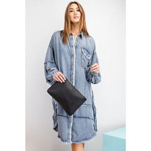 Denim Button Down Dress